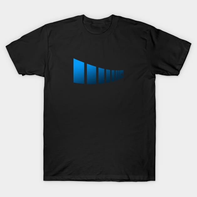 Symbolic Blue Line T-Shirt by Markyartshop